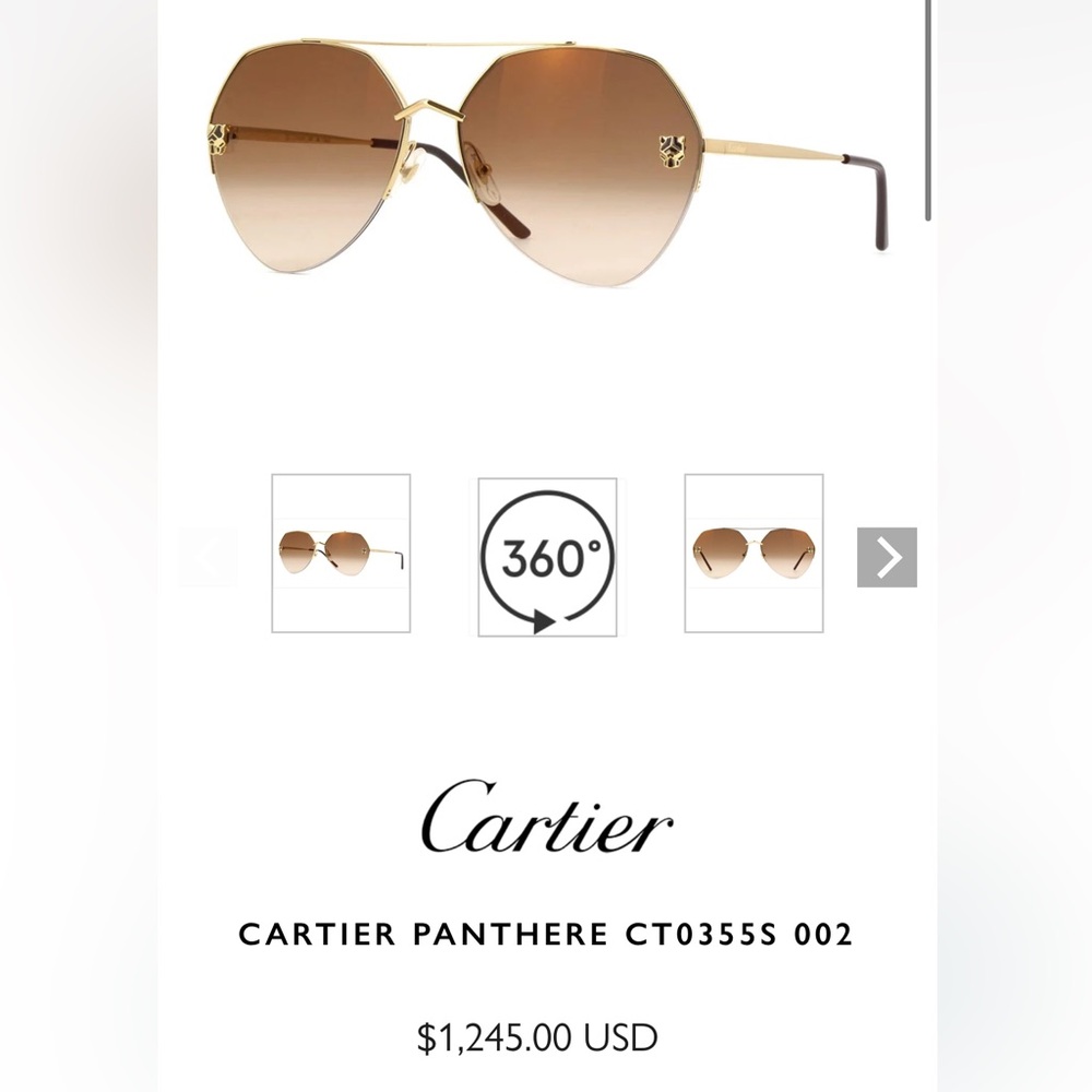 Cartier Panthers CT0355S